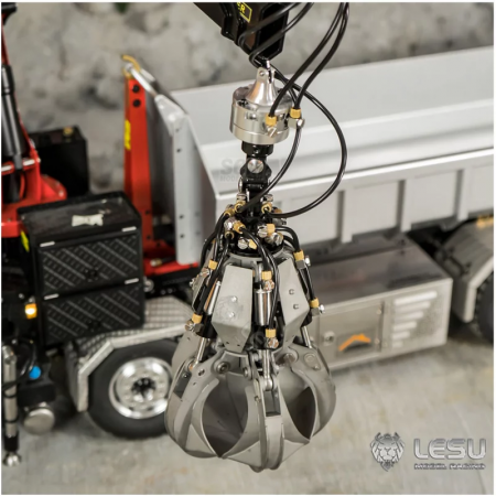 Preview: Hydraulischer Schrottgreifer für Ladekran 1:14